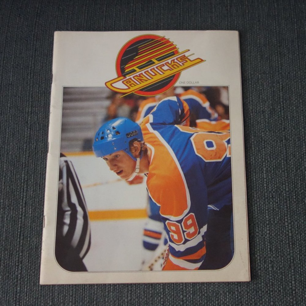 Vintage Vancouver Canucks vs Edmonton Oilers Friday December 28 1979 Program